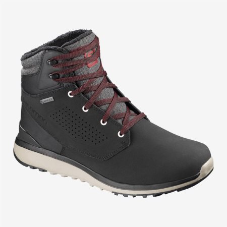 Salomon UTILITY WINTER CS WP Mens Hiking Boots Black UK NIFL